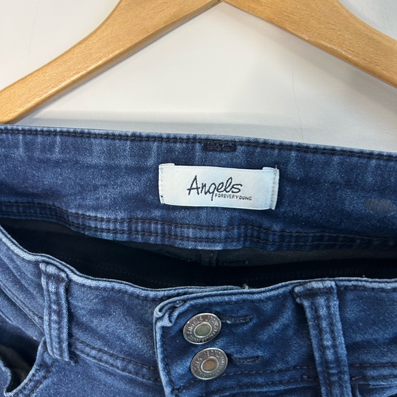 Angels Forever Young Skinny Jeans Size 6 - Double Button Closure, Dark Wash, EUC - Picture 7 of 10